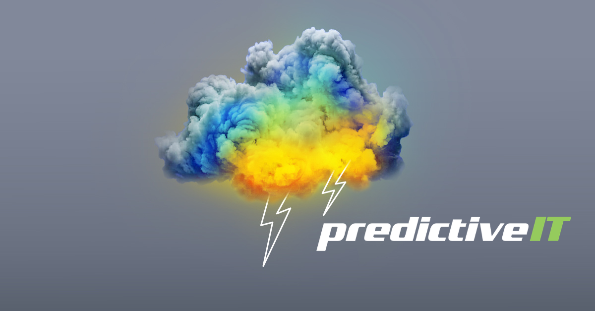 Storm cloud with lightning symbolizing cyber threats, system outages, and the importance of disaster recovery planning.